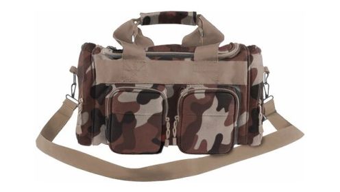 BULLDOG STANDARD RANGE BAG W/ SHOULDER STRAP THROWBACK CAMO