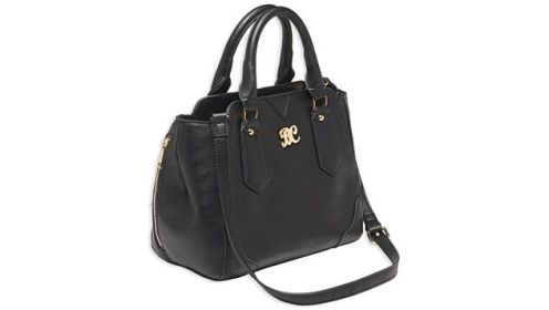 BULLDOG CONCEALED CARRY PURSE SATCHEL BLACK W/BLACK TRIM