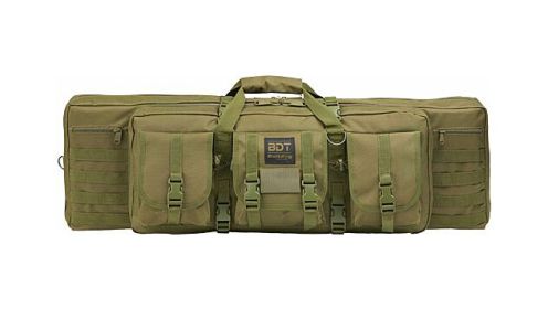BULLDOG 36" SINGLE TACTICAL CS 3 LARGE ACCESSORY POCKETS GREEN