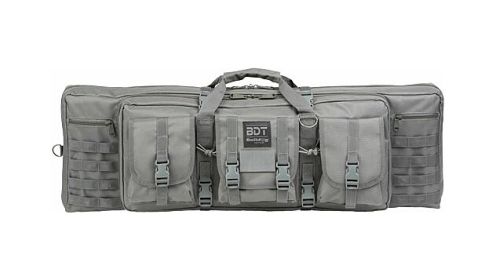 BULLDOG 36" SINGLE TACTICAL CS 3 LARGE ACCESSORY POCKETS GREY