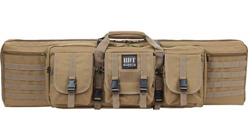 BULLDOG 36" SINGLE TACTICAL CS 3 LARGE ACCESSORY POCKETS TAN