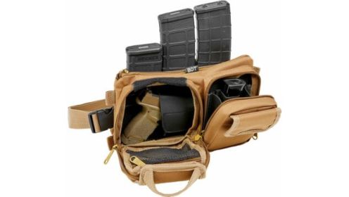 BULLDOG BDT DELUXE SATCHEL GO BAG/WAIST PACK W/MOLLE TAN