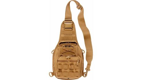 BULLDOG BDT X-SMALL SLING BAG` W/MOLLE WEBBING TAN