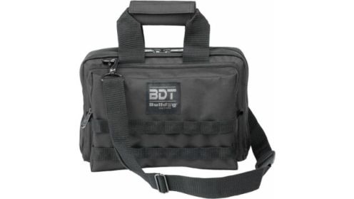BULLDOG DELUXE 2 PISTOL RANGE BAG W/MOLLE BLACK