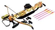 160 LBS Hunting Crossbow Red Dot Sight Arrows Quiver Rope Cocking 235FPS