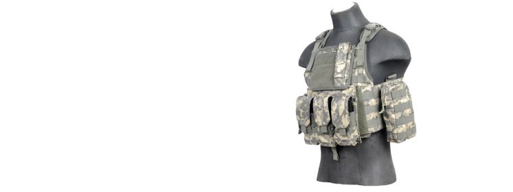 SCA-305A Tactical Assault Plate Carrier Vest in ACU