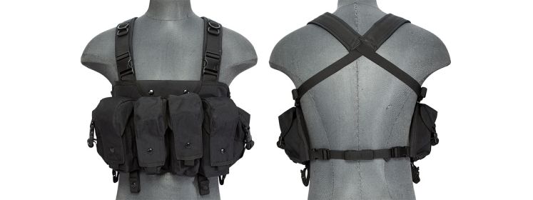 SCA-308B AK Chest Rig in Black