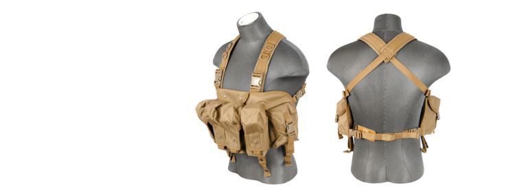 SCA-308T AK Chest Rig in Tan