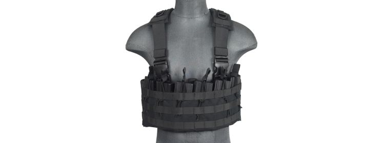 SCA-316B DZN MAG HARNESS w/REAR HYDRATION COMPARTMENT (BLACK)
