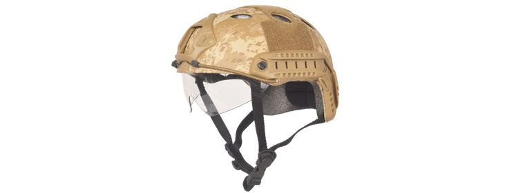 SCA-740D FAST Helmet w/ Retractable Visor in Desert Digital (Basic Version)