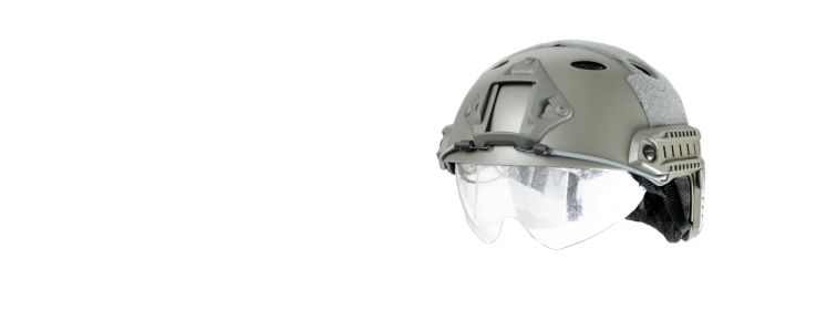 SCA-740G FAST Helmet w/ Retractable Visor in Foliage Green (Basic Version)