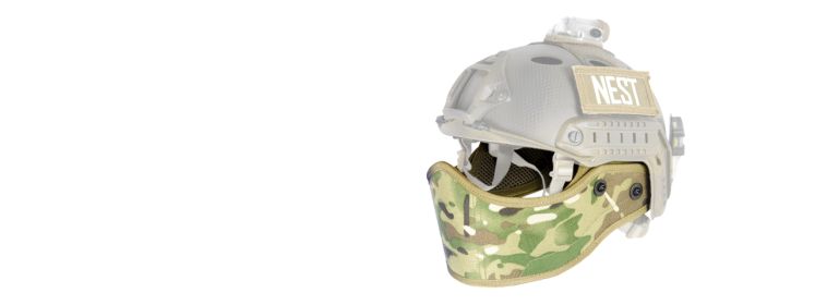 SCA-801C FAST Helmet Armour Face in Camo