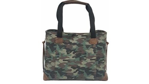 VERSACARRY CONCEAL CARRY PURSE CANVAS CAMO TOTE STYLE