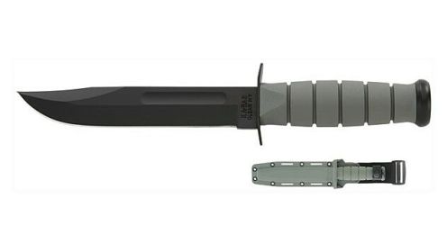 KA-BAR FIGHTING/UTILITY KNIFE 7" W/PLASTIC SHEATH F-GREEN
