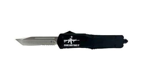 TEMPLAR KNIFE LARGE OTF COME AND TAKE IT AR 3.5" SILVER BLD