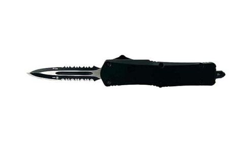 TEMPLAR KNIFE LARGE OTF BLACK RUBBER 3.5" BLACK DAGGER SRRTD