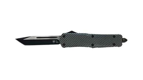 TEMPLAR KNIFE LARGE OTF CARBON FIBER 3.5" BLACK TANTO