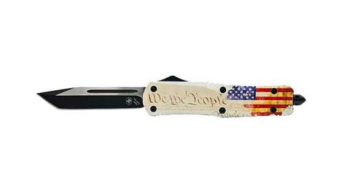 TEMPLAR KNIFE LARGE OTF WE THE PEOPLE 3.5" BLACK TANTO