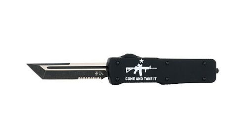 TEMPLAR KNIFE LARGE ZINC OTF COME & TAKE IT AR 3.5" D2!!