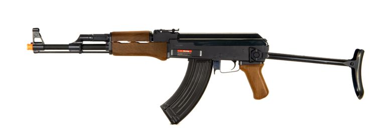 SM900C AK-47 Auto Electric Gun Metal Body Plastic Gear Under Folding Stock