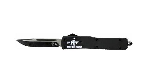 TEMPLAR KNIFE SLIM OTF COME AND TAKE IT AR 3.1" BLACK DP