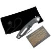 Hunt-Down 8" Black G10 Handle Ball Bearing Folding Knife D2 Steel With Box