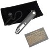 Hunt-Down 8" Black Linerlock Ball Bearing Folding Knife G10 Handle With Box