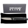 Hunt-Down 8" Black Linerlock Ball Bearing Folding Knife G10 Handle With Box