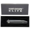 Hunt-Down 8" Black Linerlock Ball Bearing Folding Knife G10 Handle With Box