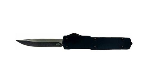 TEMPLAR KNIFE SLIM ZINC OTF D2 BLK DROP POINT 3.1" BLK RUBBER