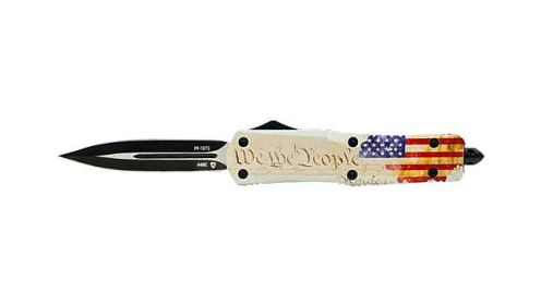 TEMPLAR KNIFE SMALL OTF WE THE PEOPLE 2.75" BLACK DAGGER