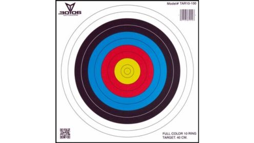 30-06 OUTDOORS PAPER TARGET ARCHERY 10-RING 17"X17" 100CT