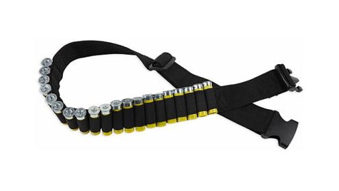 BULLDOG SHOTGUN AMMO BELT HOLDS 20 SHELLS ADJUSTABLE BLK