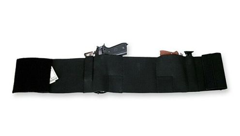 BULLDOG BELLY WRAP HOLSTER BLK LARGE HOLDS 2 GUNS & 2 MAGS