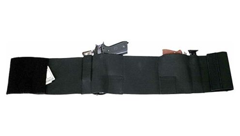 BULLDOG BELLY WRAP HOLSTER BLK SMALL HOLDS 2 GUNS & 2 MAGS