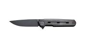 WE KNIFE NAVO 3.25" BLACK CANVAS MICARTA STONEWASH!