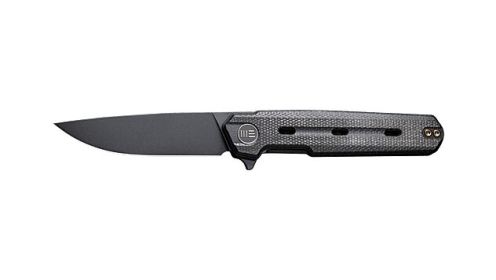 WE KNIFE NAVO 3.25" BLACK CANVAS MICARTA STONEWASH!