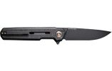 WE KNIFE NAVO 3.25" BLACK CANVAS MICARTA STONEWASH!