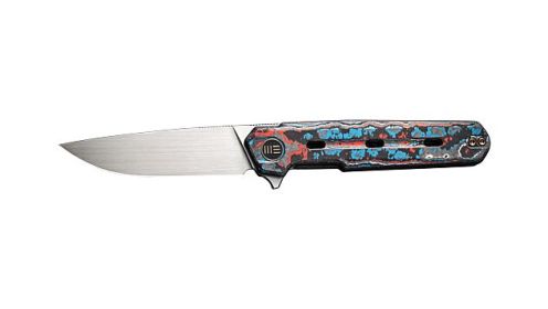 WE KNIFE NAVO 3.25" NEBULA FAT CARBON FIBER/SATIN LINER LOCK!