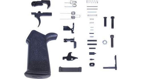 GUNTEC COMPLETE LOWER PARTS KIT AR15 W/ ERGONOMIC GRIP