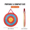 VEVOR Archery Target, 3 Layers 20" Arrow Target, Traditional Solid Straw Round Archery Target Shooting Bow, Hand-Made Arrows Target
