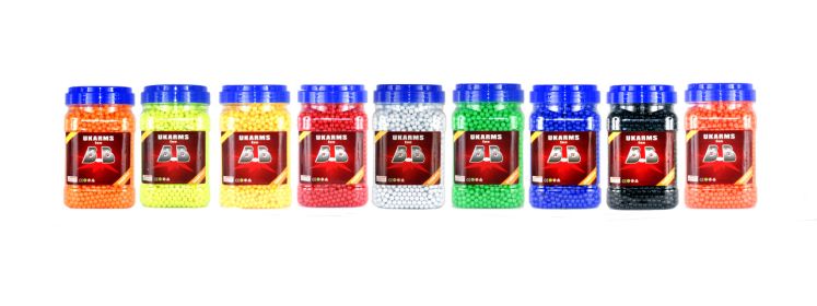 5000 BB's for AirSoft Gun in Bottle Mix Colors