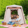 4-post Camping Tent 3-4 people easy to set up inflatable tent Luxury camping outdoor air blown tent, adult waterproof inflatable house tent