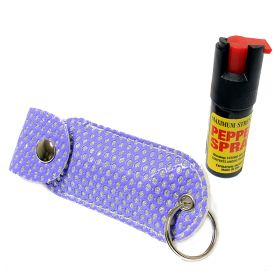 1/2 Oz Pepper Spray W/ Purple Case Key Chain