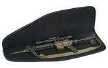 US PEACEKEEPER 35" MSR CASE BL 4 MAG POUCHES 600 DENIER BLACK
