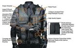 UTG TACTICAL VEST V547 BLACK LAW ENFORCEMENT