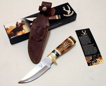 9.5" Wholesale Hunting Knife Bone Handle Skinner Knife