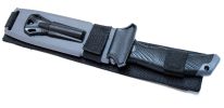 Survival I Black 11" Knife With Blade Sharpener, Fire Starter & Sheath