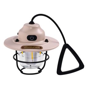Outdoor Lighting Camping Light USB Rechargeable Horse Lantern (Type: Camping Light, Color: Apricot)